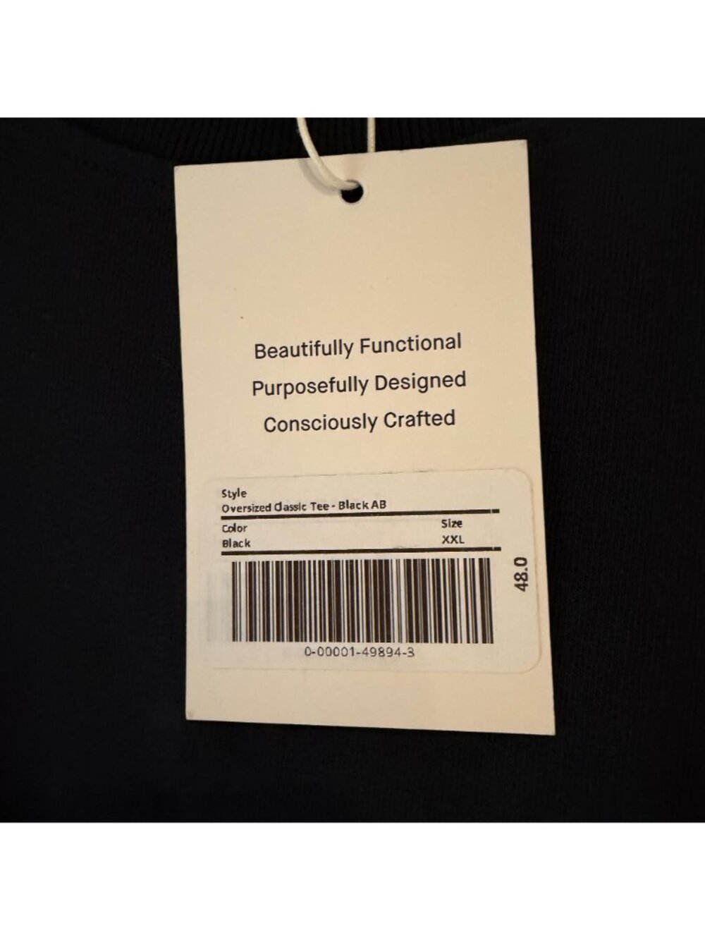 Everlane The Oversized Classic Tee Men's Size XXL in Black New With Tags! - Picture 4 of 6